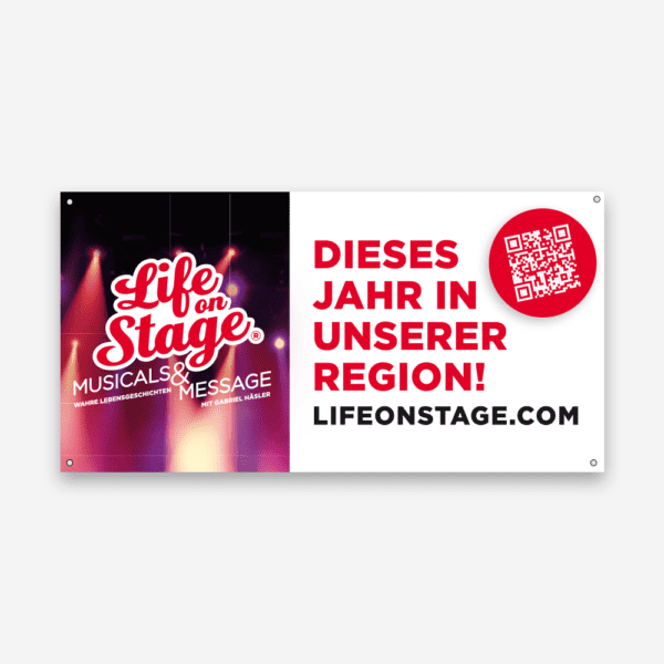 Life on Stage - Fahne